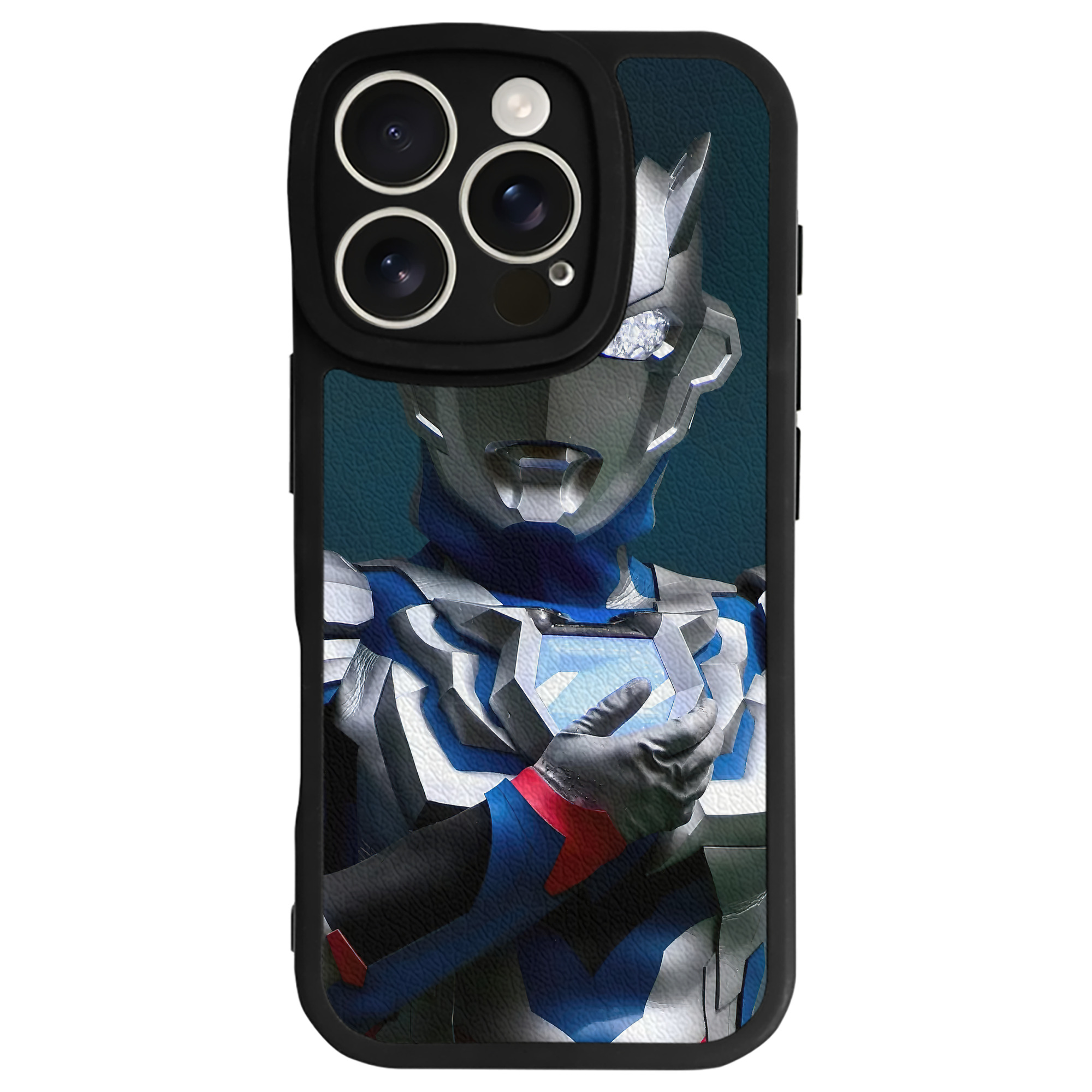（画像用） ウルトラマン Ultraman 【iPhone 16シリーズ対応】シリコンスマホケース（レザー調） 材質：シリコン
